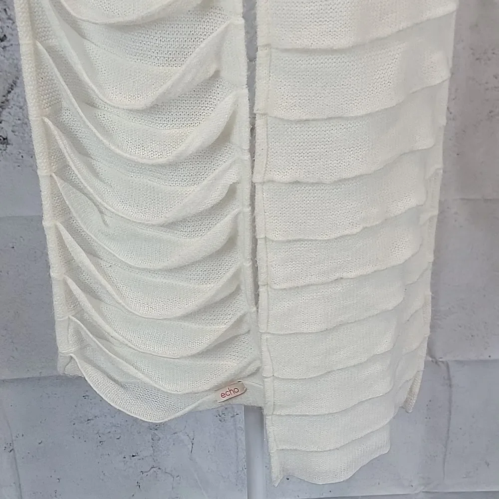 Echo Scarf Tiered Ruffle - Cream  80